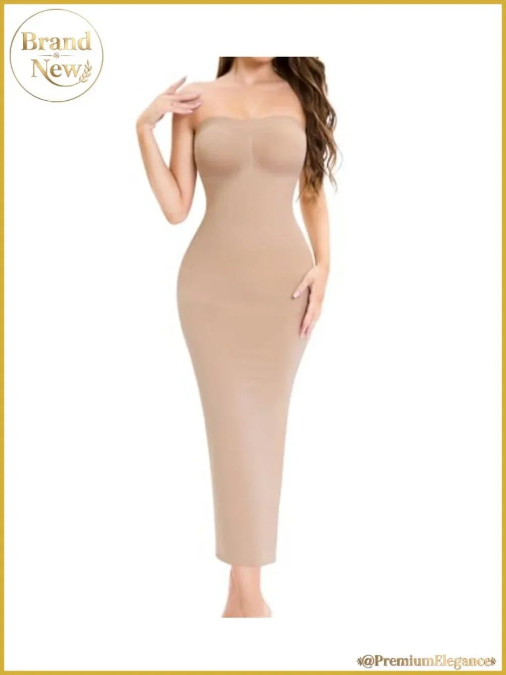 Strapless Slip Shapewear Dress for Women Full Length Seamless Tummy Control